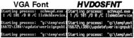 HVFULLSC - Video Card and CPI Fonts screenshot